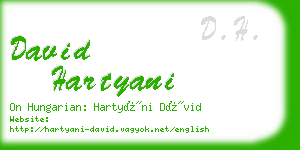 david hartyani business card